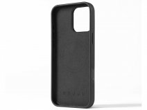 Mujjo Full Leather Wallet MagSafe Case Black - iPhone 16 Pro Max Hoesje Leer