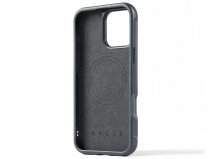 Mujjo Leather MagSafe Shield Case Steel Blue - iPhone 16 Pro Max Hoesje Leer