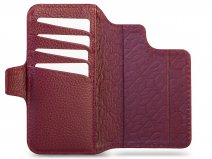 Vaja V-Mag Wallet Wrap Rood - iPhone 16 Pro Max Omslag met Pashouder