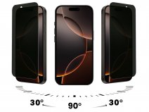 iPhone 16 Pro Max Privacy Screenprotector Glas Edge to Edge Full Cover