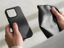 Woodcessories Bio Leather MagSafe Case Zwart - iPhone 16 Pro Max hoesje