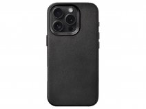 Woodcessories Bio Leather MagSafe Case Zwart - iPhone 16 Pro Max hoesje
