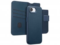 Accezz Leather 2in1 Bookcase MagSafe Blauw - iPhone 16e Hoesje Leer