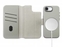 Accezz Leather 2in1 Bookcase MagSafe Grijs - iPhone 16e Hoesje Leer