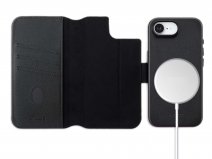 Accezz Leather 2in1 Bookcase MagSafe Zwart - iPhone 16e Hoesje Leer
