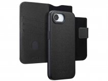 Accezz Leather 2in1 Bookcase MagSafe Zwart - iPhone 16e Hoesje Leer