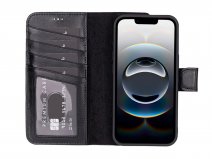 CaseBoutique Artisan Leather 2in1 Folio Black - iPhone 16e hoesje
