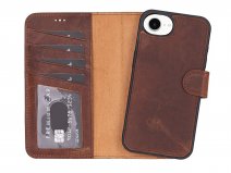 CaseBoutique Artisan Leather 2in1 Folio Saddle Brown - iPhone 16e hoesje
