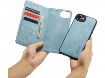 CaseMania 2in1 Magnetic Bookcase Aqua - iPhone 16e Hoesje
