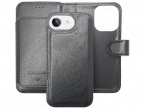 CaseMania 2in1 Magnetic XL Bookcase Zwart - iPhone 16e Hoesje