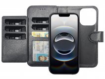 CaseMania 2in1 Magnetic XL Bookcase Zwart - iPhone 16e Hoesje