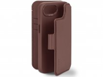 Decoded Leather Detachable Wallet Case Bruin - iPhone 16e hoesje