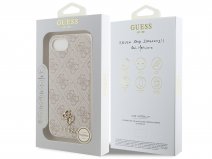 Guess 4G Charm Monogram MagSafe Case Roze - iPhone 16e hoesje