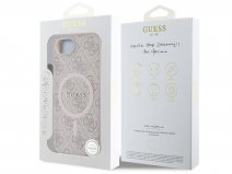 Guess 4G Monogram MagSafe Case Roze - iPhone 16e hoesje