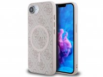 Guess 4G Monogram MagSafe Case Roze - iPhone 16e hoesje