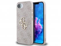 Guess Big 4G Monogram Case Roze - iPhone 16e hoesje