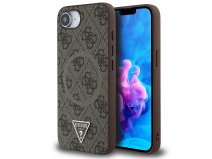 Guess Triangle Monogram MagSafe Case Bruin - iPhone 16e hoesje