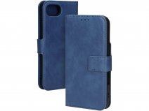 Mobiparts Classic Wallet MagSafe Folio Blauw - iPhone 16e hoesje