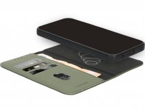 Mobiparts Magnetic 2in1 Leather Folio Groen - iPhone 16e hoesje