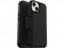 Otterbox Strada Leather MagSafe Folio Zwart - iPhone 15 / 16e hoesje