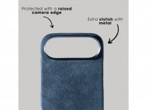 Alcanside Alcantara iPhone 17 Air hoesje MagSafe Case - Ocean Blue