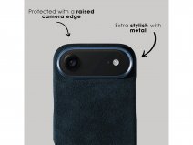 Alcanside Alcantara iPhone 17 Air hoesje MagSafe Case - Navy Blue