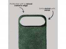 Alcanside Alcantara iPhone 17 Air hoesje MagSafe Case - Midnight Green
