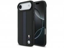 BMW M iPhone 17 Air hoesje - Perforated PU Case met MagSafe Zwart
