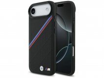 BMW M Tricolor iPhone 17 Air hoesje - Perforated Leather Case met MagSafe