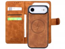 CaseMania 2in1 Bookcase MagSafe Cognac - iPhone 17 Air Hoesje
