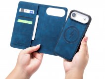 CaseMania 2in1 Bookcase MagSafe Donkerblauw - iPhone 17 Air Hoesje