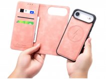 CaseMania 2in1 Bookcase MagSafe Roze - iPhone 17 Air Hoesje