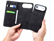 CaseMania 2in1 Bookcase MagSafe Zwart - iPhone 17 Air Hoesje