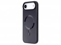 CaseMania Carbon MagSafe Case Zwart - iPhone 17 Air hoesje