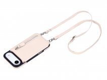 CaseMania Crossbody Wallet Case met Koord - iPhone 17 Air Hoesje Beige
