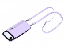 CaseMania Crossbody Wallet Case met Koord - iPhone 17 Air Hoesje Lila