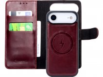 CaseMania 2in1 Leather Bookcase Bordeaux - iPhone 17 Air Hoesje Leer