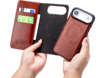 CaseMania 2in1 Leather Bookcase Cognac - iPhone 17 Air Hoesje Leer