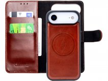 CaseMania 2in1 Leather Bookcase Cognac - iPhone 17 Air Hoesje Leer