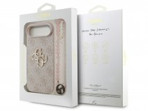 Guess Big 4G Monogram Wristlet Case - iPhone 17 Air hoesje Roze