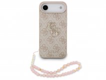 Guess Big 4G Monogram Wristlet Case - iPhone 17 Air hoesje Roze