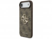 Guess Big 4G Monogram iPhone 17 Air hoesje MagSafe Case Bruin