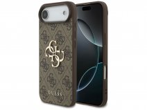 Guess Big 4G Monogram iPhone 17 Air hoesje MagSafe Case Bruin