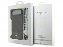 Guess Triangle Wristlet Monogram MagSafe Case Grijs - iPhone 17 Air hoesje