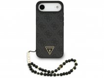 Guess Triangle Wristlet Monogram MagSafe Case Grijs - iPhone 17 Air hoesje