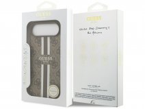 Guess Varsity Monogram MagSafe Case Bruin - iPhone 17 Air hoesje
