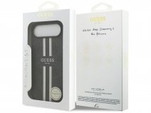 Guess Varsity Monogram MagSafe Case Grijs - iPhone 17 Air hoesje