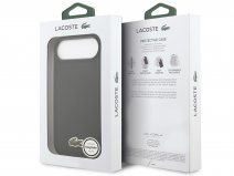 Lacoste Petit Piqué MagSafe Case Zwart - iPhone 17 Air hoesje