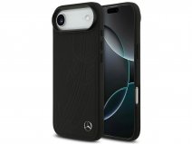 Mercedes-Benz iPhone 17 Air hoesje - Laurels Leather Case MagSafe Zwart