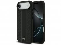 Mercedes-Benz iPhone 17 Air hoesje - Leaves Leather Case MagSafe Zwart